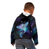 Polynesian Tala Manta Ray Kid Hoodie Nowhere You Could Go That I Won't Be With You - Polynesian Pride
