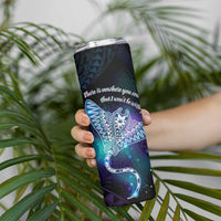 Polynesian Tala Manta Ray Skinny Tumbler Nowhere You Could Go That I Won't Be With You LT7 - Polynesian Pride