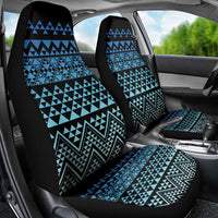 Maori Niho Taniwha Te Wheiao Car Seat Cover Moana Blue - Polynesian Pride