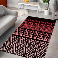 Maori Niho Taniwha Te Wheiao Area Rug Terracotta - Polynesian Pride