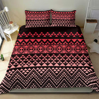 Maori Niho Taniwha Te Wheiao Bedding Set Terracotta - Polynesian Pride