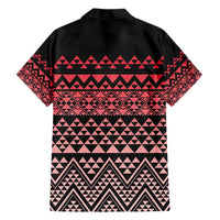 Maori Niho Taniwha Te Wheiao Family Matching Long Sleeve Bodycon Dress and Hawaiian Shirt Terracotta LT7 - Polynesian Pride