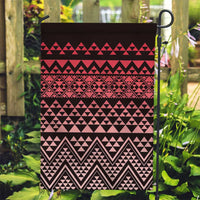 Maori Niho Taniwha Te Wheiao Garden Flag Terracotta - Polynesian Pride