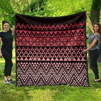 Maori Niho Taniwha Te Wheiao Quilt Terracotta - Polynesian Pride