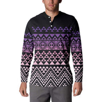 Maori Niho Taniwha Te Wheiao Button Sweatshirt Waiporoporo - Polynesian Pride