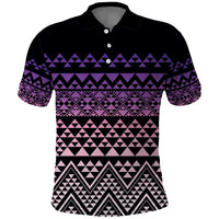 Maori Niho Taniwha Te Wheiao Polo Shirt Waiporoporo - Polynesian Pride