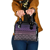 Maori Niho Taniwha Te Wheiao Shoulder Handbag Waiporoporo - Polynesian Pride