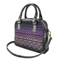 Maori Niho Taniwha Te Wheiao Shoulder Handbag Waiporoporo - Polynesian Pride