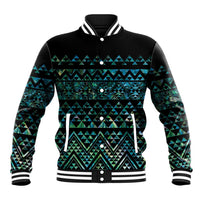 Maori Niho Taniwha Te Wheiao Baseball Jacket Paua Shell - Polynesian Pride