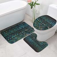 Maori Niho Taniwha Te Wheiao Bathroom Set Paua Shell - Polynesian Pride