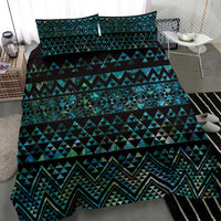 Maori Niho Taniwha Te Wheiao Bedding Set Paua Shell - Polynesian Pride