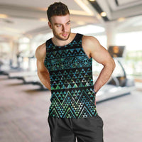 Maori Niho Taniwha Te Wheiao Men Tank Top Paua Shell - Polynesian Pride