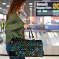 Maori Niho Taniwha Te Wheiao Travel Bag Paua Shell - Polynesian Pride
