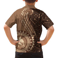 Papua New Guinea Oro Tapa Motif Family Matching Summer Maxi Dress and Hawaiian Shirt Classic LT7 - Polynesian Pride