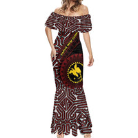 Papua New Guinea Oro Tapa Motif Mermaid Dress Special