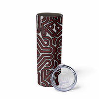 Papua New Guinea Oro Tapa Motif Skinny Tumbler Special LT7 - Polynesian Pride