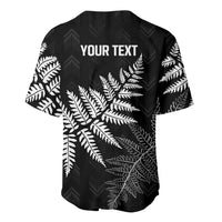 New Zealand Lawn Bowls Personalized Baseball Jersey Wrap-Around Silver Fern - Polynesian Pride