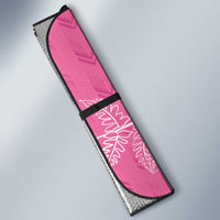 New Zealand Lawn Bowls Breast Cancer Personalized Auto Sun Shade Wrap-Around Silver Fern LT7 - Polynesian Pride