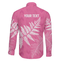 New Zealand Lawn Bowls Breast Cancer Personalized Family Matching Puletasi and Hawaiian Shirt Wrap-Around Silver Fern LT7 - Polynesian Pride