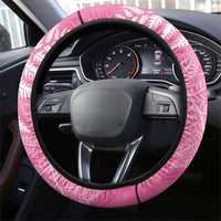 New Zealand Lawn Bowls Breast Cancer Steering Wheel Cover Wrap-Around Silver Fern LT7 - Polynesian Pride