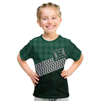 Rainbow Warriors Hawaii Personalized Palaka Kid T Shirt - Polynesian Pride