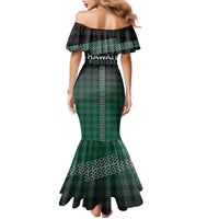 Rainbow Warriors Hawaii Palaka Family Matching Mermaid Dress and Hawaiian Shirt Maile Lei LT7 - Polynesian Pride