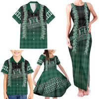 Rainbow Warriors Hawaii Palaka Family Matching Tank Maxi Dress and Hawaiian Shirt Maile Lei LT7 - Polynesian Pride