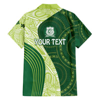 Fiji Ballantine Memorial High School Personalised Family Matching Long Sleeve Bodycon Dress and Hawaiian Shirt Masi Tapa Mix Plumeria LT7 - Polynesian Pride