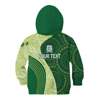 Fiji Ballantine Memorial High School Personalised Kid Hoodie Masi Tapa Mix Plumeria LT7 - Polynesian Pride