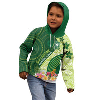 Fiji Ballantine Memorial High School Personalised Kid Hoodie Masi Tapa Mix Plumeria LT7 - Polynesian Pride