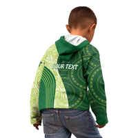 Fiji Ballantine Memorial High School Personalised Kid Hoodie Masi Tapa Mix Plumeria LT7 - Polynesian Pride