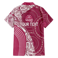 Fiji Adi Cakobau School Personalised Family Matching Off The Shoulder Long Sleeve Dress and Hawaiian Shirt Masi Tapa Mix Plumeria LT7 - Polynesian Pride
