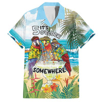 It's 5 o'clock Somewhere Family Matching Long Sleeve Bodycon Dress and Hawaiian Shirt Beach Party - Polynesian Pride