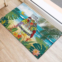 It's 5 o'clock Somewhere Rubber Doormat Beach Party - Polynesian Pride