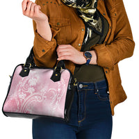 Aloha Hawaii Turtles Floral Shoulder Handbag Pink Marbles Glaze