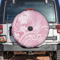 Aloha Hawaii Turtles Floral Spare Tire Cover Pink Marbles Glaze