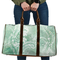 Aloha Hawaii Turtles Floral Travel Bag Seafoam Marbles Glaze