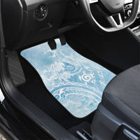 Aloha Hawaii Turtles Floral Car Mats Aqua Marbles Glaze