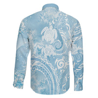 Aloha Hawaii Turtles Floral Family Matching Summer Maxi Dress and Hawaiian Shirt Aqua Marbles Glaze