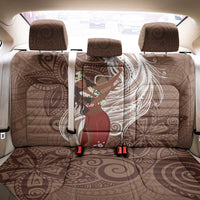 Tahiti Islands Polynesian Plumeria Back Car Seat Cover Tahitian Vahine 'Ote'a - Beige LT7 - Polynesian Pride