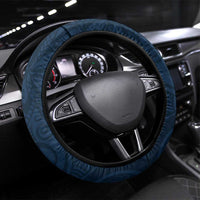 Tahiti Islands Polynesian Plumeria Steering Wheel Cover Tahitian Vahine 'Ote'a - Navy Blue LT7 Universal Fit Blue - Polynesian Pride