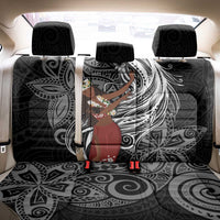 Tahiti Islands Polynesian Plumeria Back Car Seat Cover Tahitian Vahine 'Ote'a - Black LT7 - Polynesian Pride