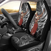 Tahiti Islands Polynesian Plumeria Car Seat Cover Tahitian Vahine 'Ote'a - Black LT7 - Polynesian Pride