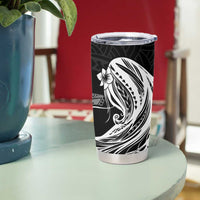 Tahiti Islands Polynesian Plumeria Tumbler Cup Tahitian Vahine 'Ote'a - Black LT7 - Polynesian Pride