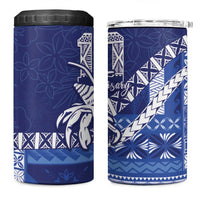 Queen Salote College 100th Anniversary 4 in 1 Can Cooler Tumbler QSC Royal Girls LT7 One Size: 16 oz Royal Blue - Polynesian Pride