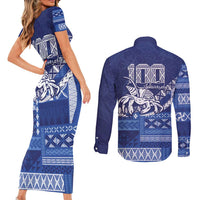 Queen Salote College 100th Anniversary Couples Matching Short Sleeve Bodycon Dress and Long Sleeve Button Shirt QSC Royal Girls LT7 - Polynesian Pride