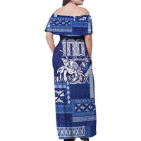 Queen Salote College 100th Anniversary Family Matching Off Shoulder Maxi Dress and Hawaiian Shirt QSC Royal Girls LT7 - Polynesian Pride