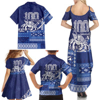 Queen Salote College 100th Anniversary Family Matching Summer Maxi Dress and Hawaiian Shirt QSC Royal Girls LT7 - Polynesian Pride