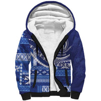 Queen Salote College 100th Anniversary Sherpa Hoodie QSC Royal Girls LT7 Unisex Royal Blue - Polynesian Pride