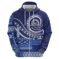 Queen Salote College 100th Anniversary Zip Hoodie QSC Royal Girls LT7 - Polynesian Pride